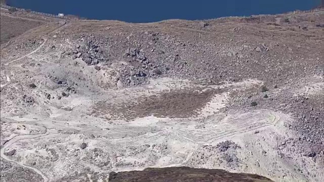 空中，Io山，活火山，宫崎骏，日本视频素材