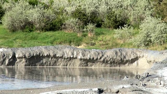 罗马尼亚泥火山保留区-布扎乌-贝尔卡视频素材