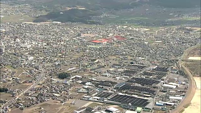 航拍，日本冈山大豆市视频素材