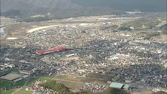 航拍，日本冈山大豆市视频素材