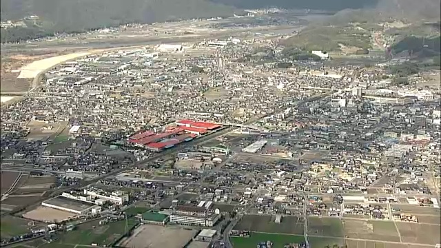 航拍，日本冈山大豆市视频素材