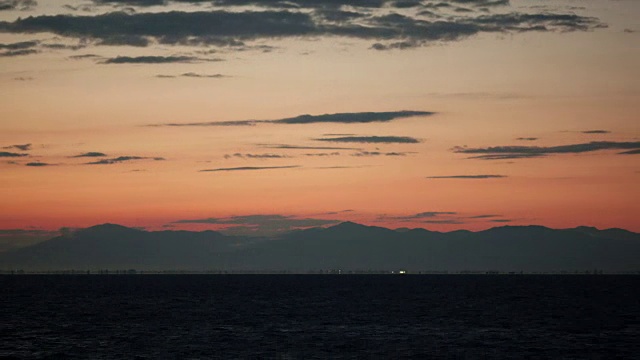 夜的流逝改变了夜晚视频素材