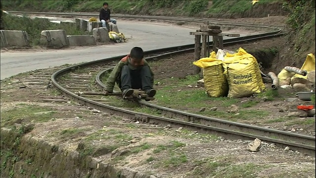 儿童/大吉岭喜马拉雅铁路视频素材