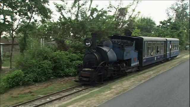 火车,Darjeeling-Himalayan铁路视频素材