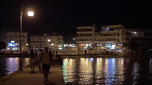 夜间度假城市视频素材