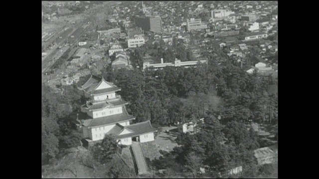 日本神奈川小田原城堡。视频素材