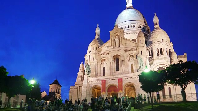 Sacré cur, basilica sacred heart，巴黎，大教堂，法国视频素材