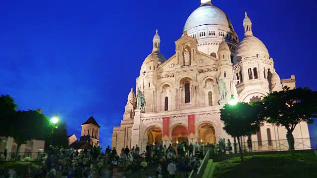 Sacré cur, basilica sacred heart，巴黎，大教堂，法国视频素材