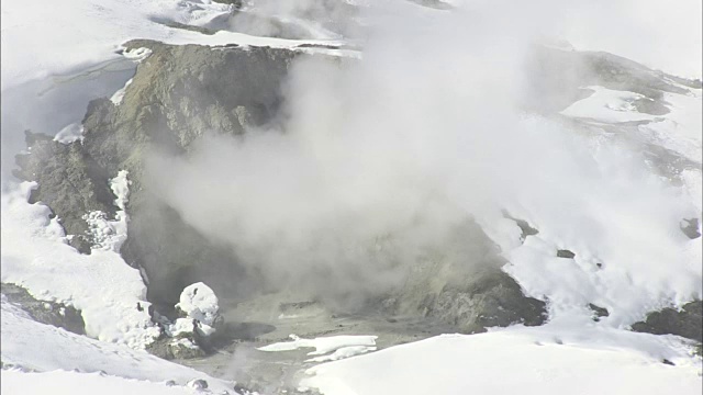 日本富山田山地狱谷谷视频素材