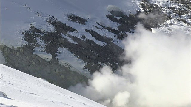 日本富山田山地狱谷谷视频素材