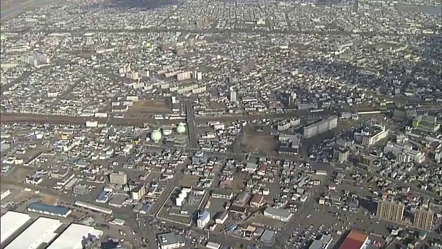 航拍，日本北海道钏路市视频素材