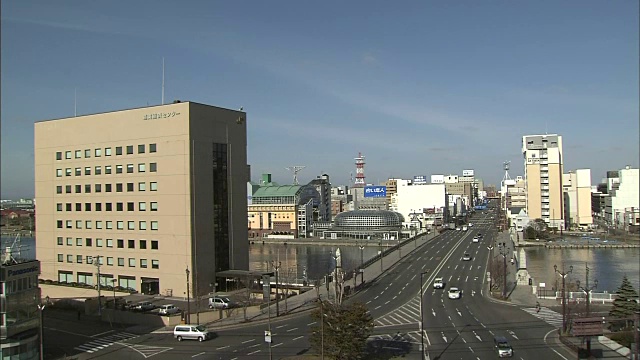 日本北海道钏路镇景视频素材