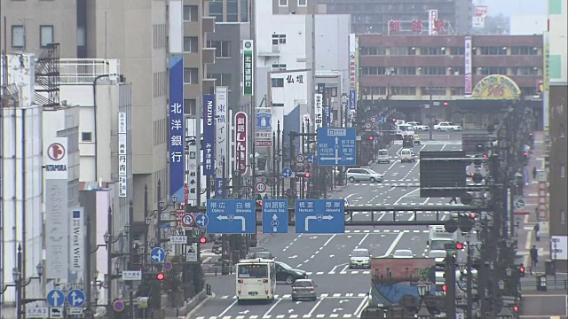 日本北海道钏路镇景视频素材