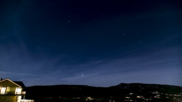 夜晚时间随着星星流逝视频下载