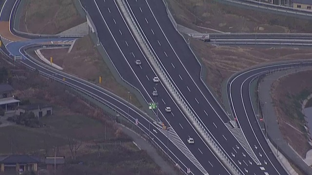 日本福岛常磐高速公路视频素材