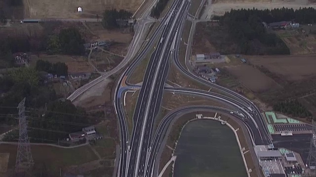 航空，常磐高速，福岛，日本视频素材