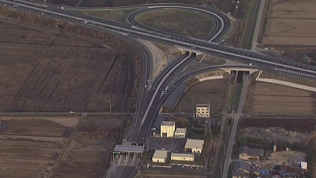 空中，常磐高速，宫城县，日本视频素材