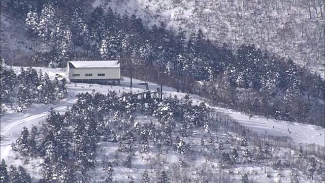 AERIAL，神乐滑雪场，新泻，日本视频素材