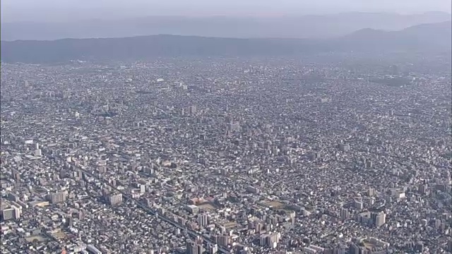 日本大阪市航拍视频素材