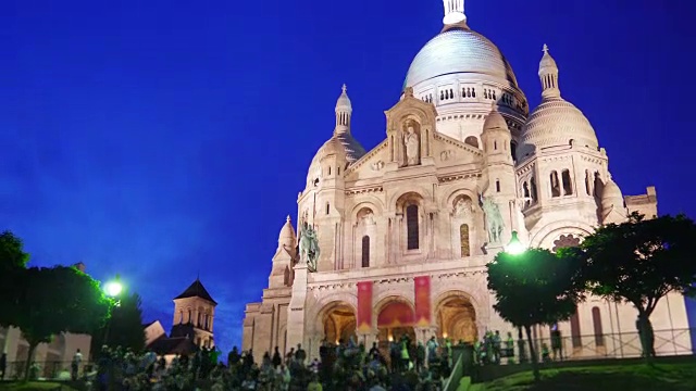 Sacré cur, basilica sacred heart，巴黎，大教堂，法国视频素材