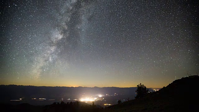 星星夜空延时视频素材