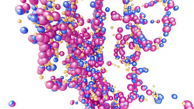 分子结构。视频素材