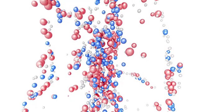 分子结构。视频素材