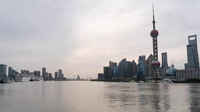 Time Lapse Shanghai Skyline /上海，中国视频素材