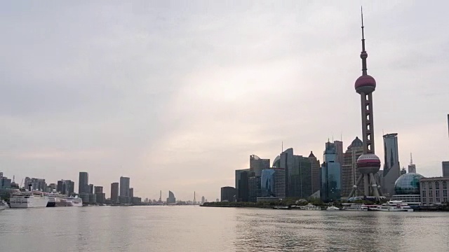 Time Lapse Shanghai Skyline /上海，中国视频素材