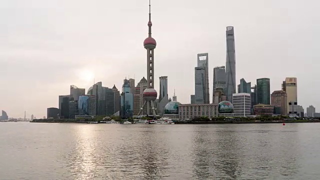 Time Lapse Shanghai Skyline /上海，中国视频素材