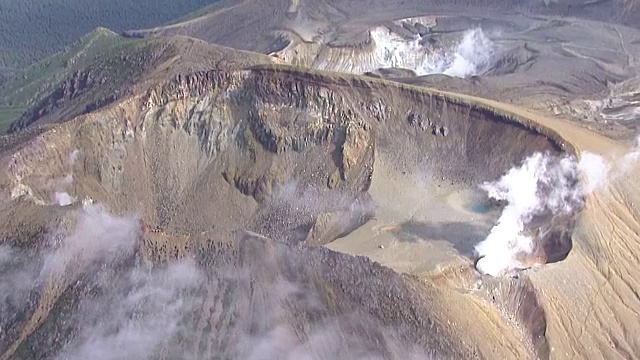 空中，米干山，北海道，日本视频素材