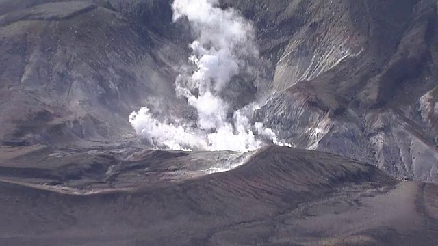 空中，米干山，北海道，日本视频素材