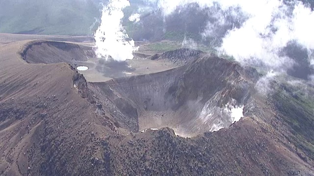 空中，米干山，北海道，日本视频素材