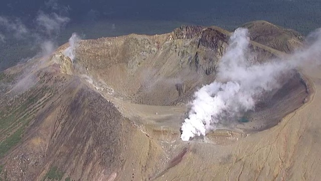 空中，米干山，北海道，日本视频素材