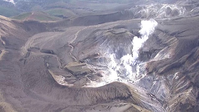 空中，米干山，北海道，日本视频素材