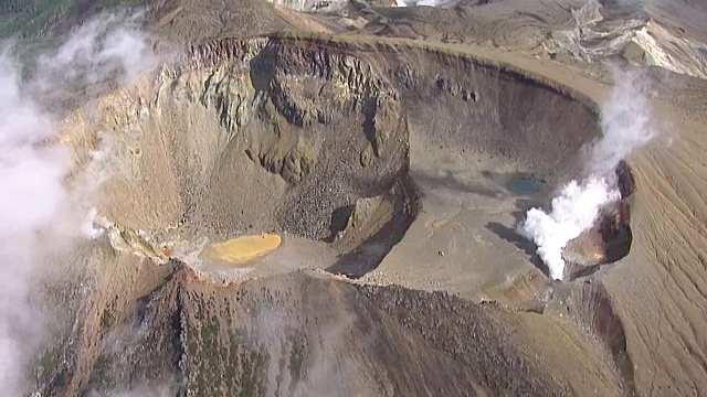 空中，米干山，北海道，日本视频素材