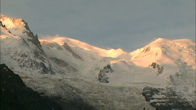 勃朗峰视频素材