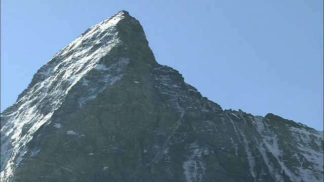 意大利一侧的马特洪峰山脊视频素材