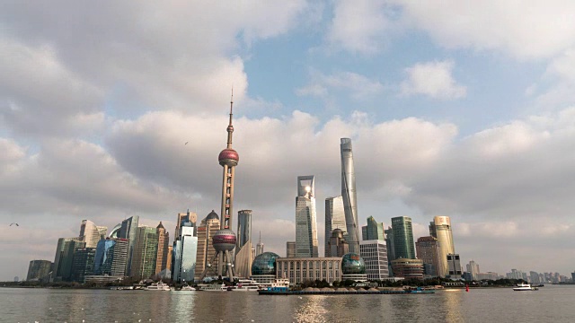 Time Lapse Shanghai Skyline /上海，中国视频素材