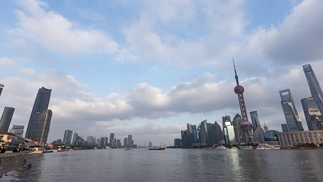 Time Lapse Shanghai Skyline /上海，中国视频素材