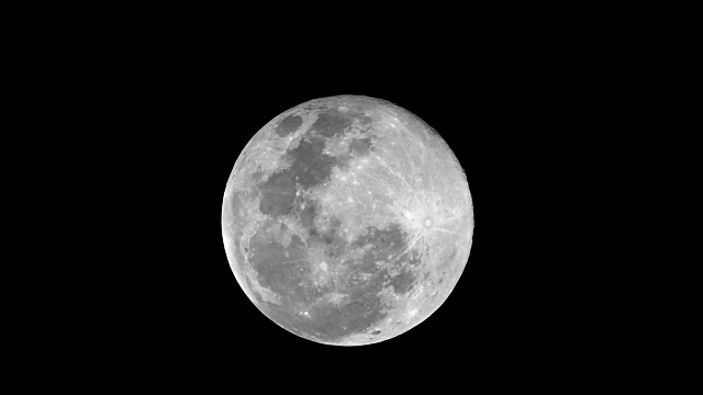 月亮上升速度时间视频素材