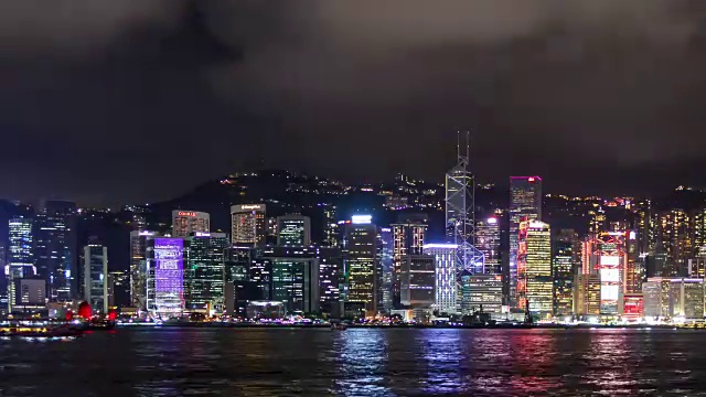 香港的夜景视频素材