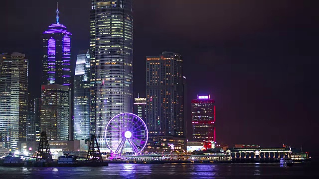 香港的夜景视频素材