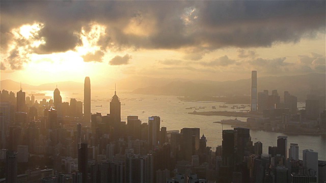 香港的夜景视频素材