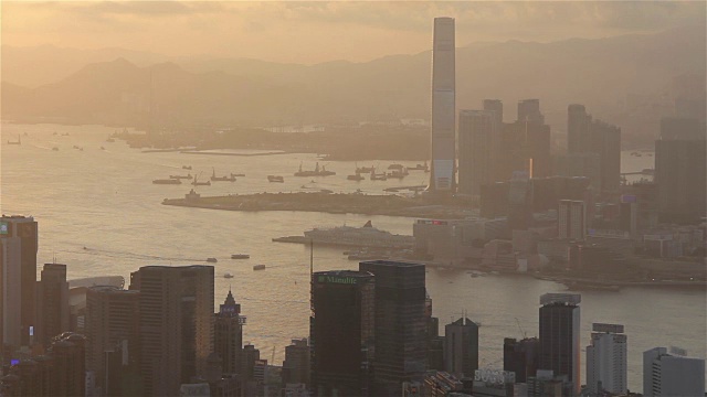 香港的夜景视频素材