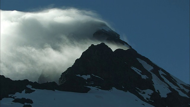 新西兰;南阿尔卑斯山;山。有抱负的视频素材