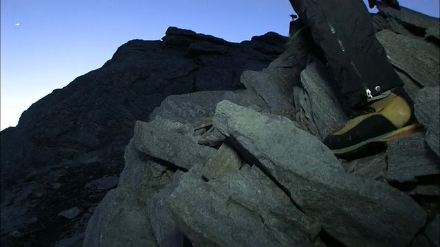 新西兰;南阿尔卑斯山;山。有抱负的视频素材