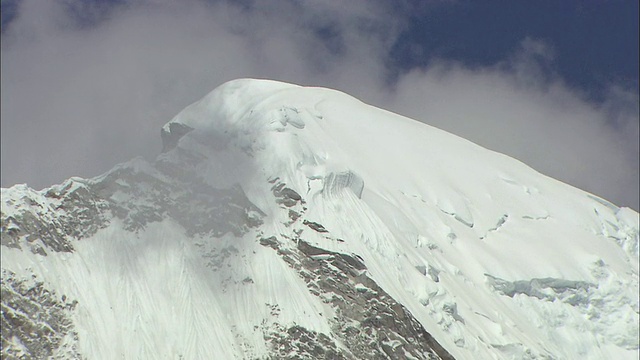 秘鲁安第斯山脉Huascarán峰会视频素材