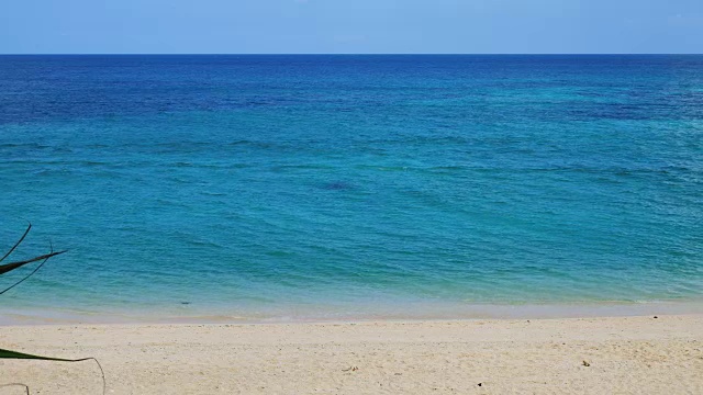 热带海滩俯视图视频素材