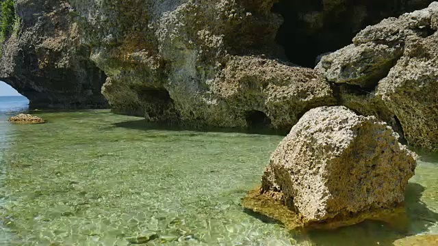 岩石海滩视频素材